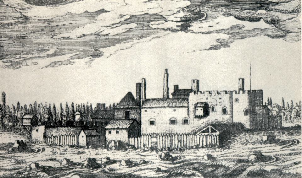 Замок Тоолсе на гравюре Антониуса Гоетериса 1616 г